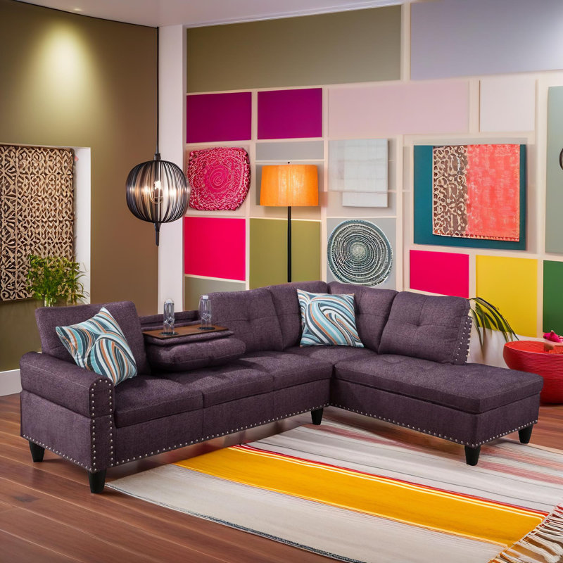 Ensemble de canapé modulaire 2 pièces Amaranth, Orienté à droite