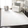 Jiang Shag White Area Rug