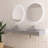 59" Wall-Mounted Solid Surface Bathroom Sink With Faucet Hole-125400544