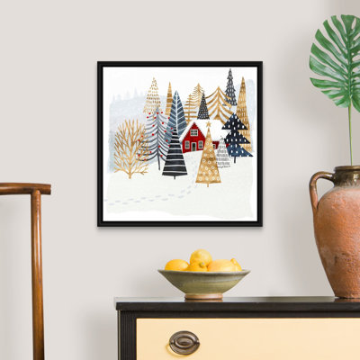 «Christmas Chalet I» par Victoria Borges - reproduction d'art sur toile