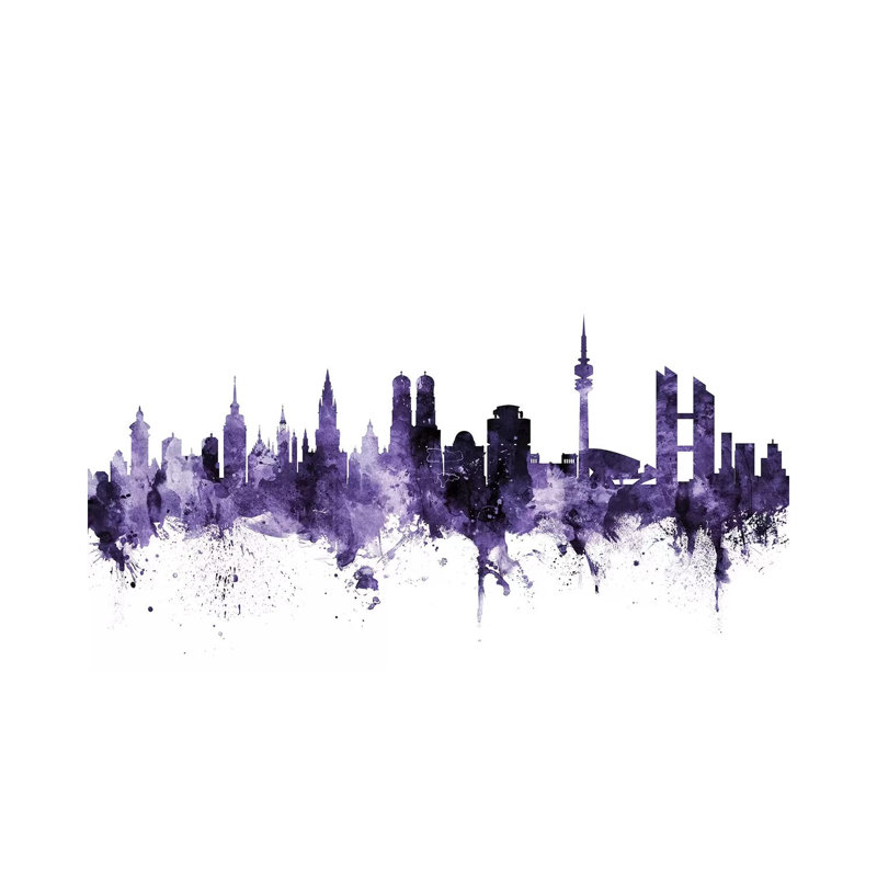 Munich, Germany Skyline by Michael Tompsett - Wrapped Canvas Gallery-Wrapped Canvas Giclée, 20.32 cm H x 30.48 cm W