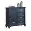 Mobilier de chambre à coucher de style transitionnel avec finition bleu ardoise 1pc