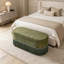 Repose-pieds ovale rembourré avec rangement, repose-pieds multifonctionnel et rangement caché-1504947000