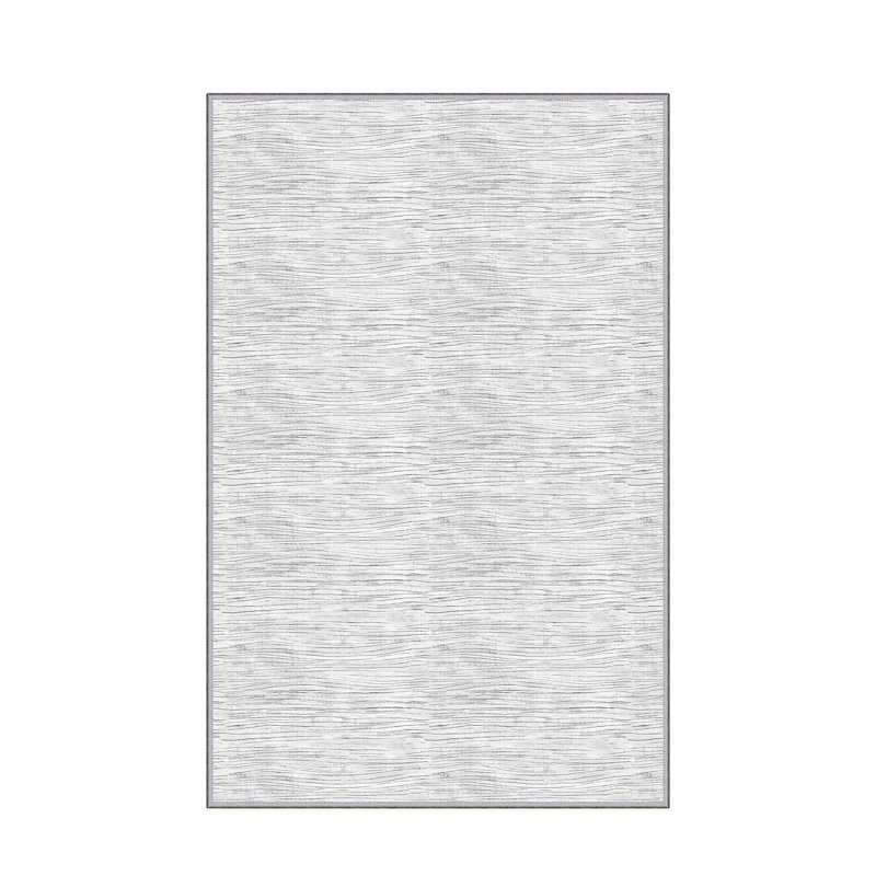 Luxurious Woven Area Rug, 5.9 x 9.2 ft, 100% Polyester, Antibacterial | Non-Slip PVC Felt Dot Underside, 0.3 in Pile Height | Machine Washable, 3D Digital Print, Perfect for Living Room & Bedroom Décor