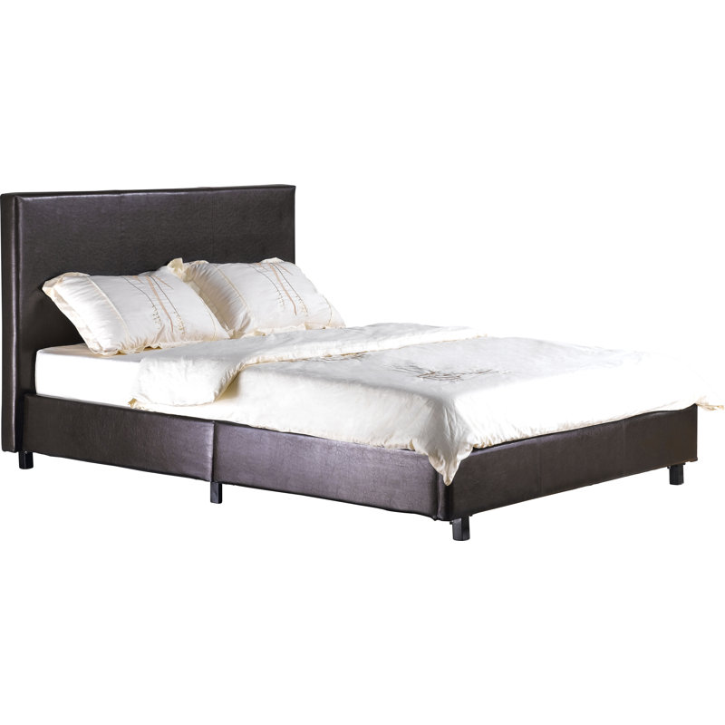 Zavier Upholstered Bed, Brown, Double (4'6)
