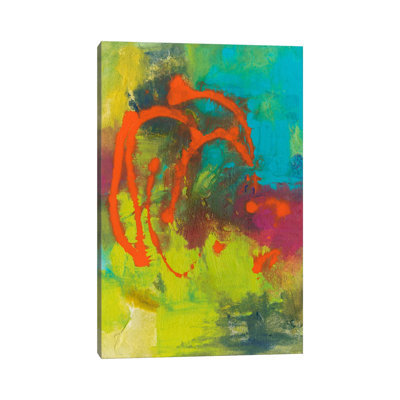 Toile en métal Steemplix - Graffiti orange III par Joyce Combs