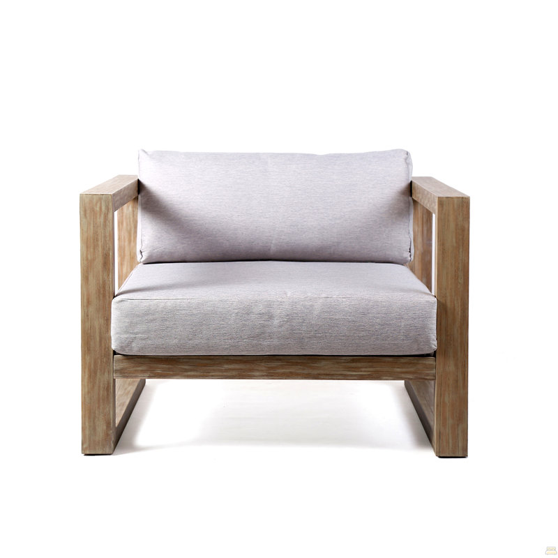 Méridienne d'extérieur en bois d'eucalyptus