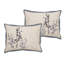 Ensemble d'édredon 8 pièces Yedy, broderie florale bleue et crème-111572269