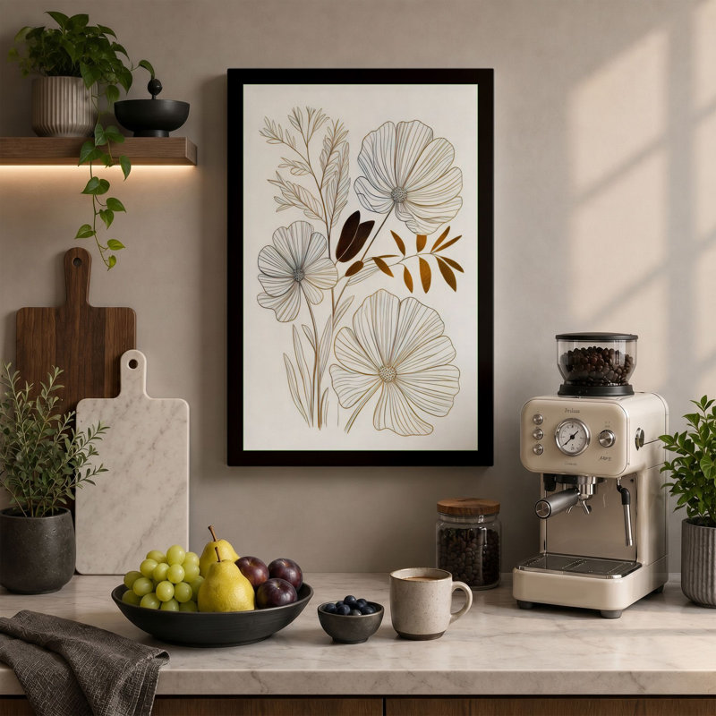 Specimens Botanical - Wrapped Canvas, 36x24 - 91.4 x 61.0 cm, Cream Border