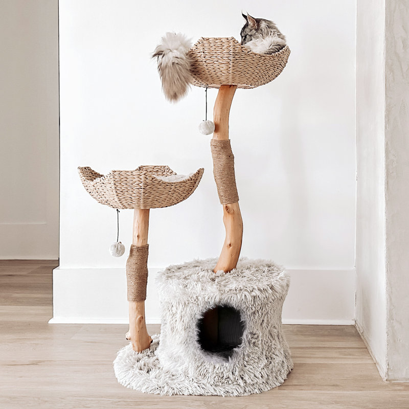 Arbre à chat 46 po Seeman, Gris