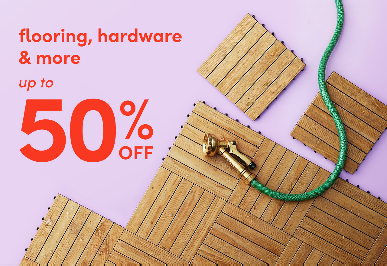 flooring, hardware & more on clearance