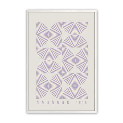 Mauve Bauhaus, affiche de composition I