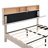 Isenberg Vella Upholstered Bookcase Platform Bed-122462497-122462502