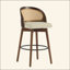 Tabouret de bar en bois Como, ensemble de 2