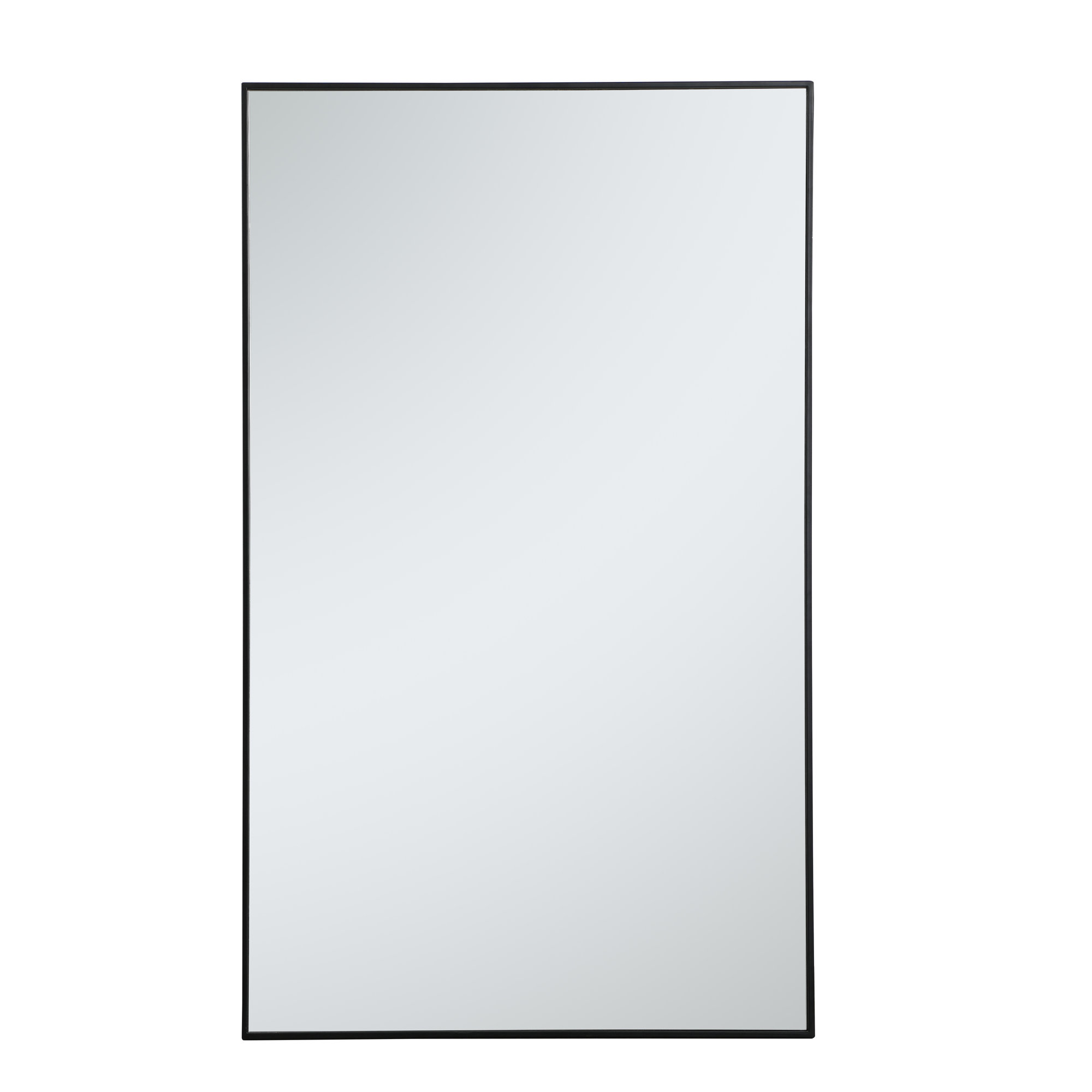 Sabine Metal Rectangle Wall Mirror, 60" x 36", Black