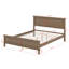 Grand lit plateforme en bois Mid-Century-105353253-105608620