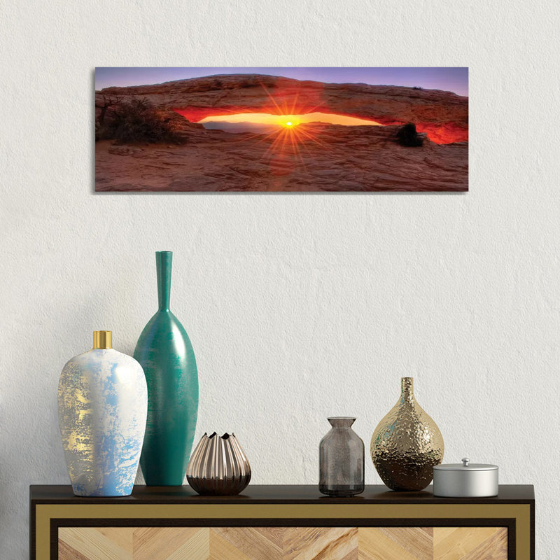 Mesa Arch Sunrise by Joseph Rowland - Wrapped Canvas Panoramic Gallery-Wrapped Canvas Giclée