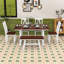 Ensemble de salle à manger 6 pièces avec table rectangulaire, 4 chaises en bois et banc assorti-435673689-435673692-435673691