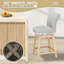 Tabouret de bar et de comptoir pivotant en bois massif Malakeh (ensemble de 1/2/4)-1275975471-1275975469-1276884708