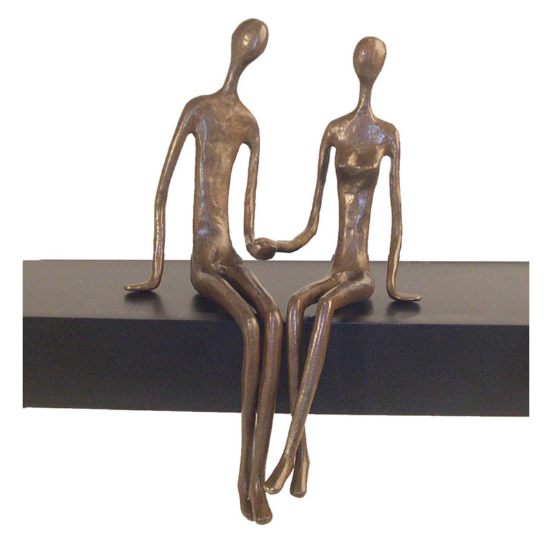 Sculpture en bronze Akyng Sitting Couple
