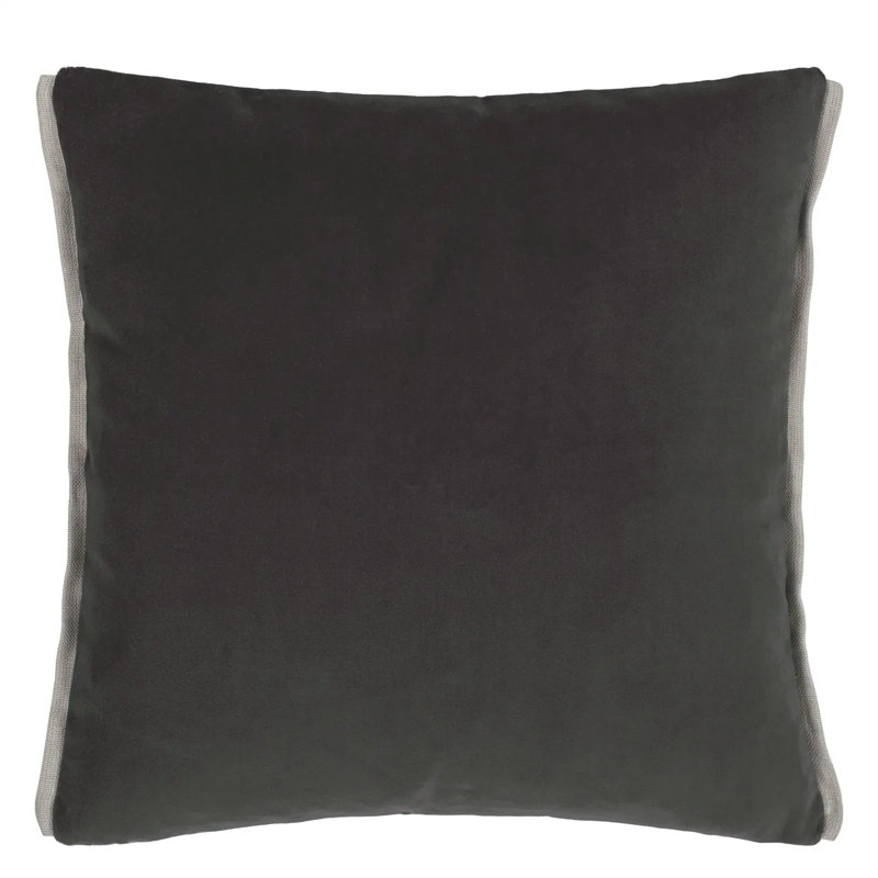 Varese Velvet Decorative Pillow, Roebuck/Parchment, 17" H x 17" W