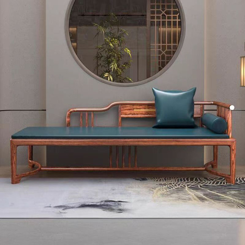 Chaise longue rembourrée Simple, Accoudoir à droite (vu de face)