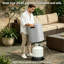 Couvercle de réservoir de propane rond 16 po Romance Blaze Modern, gris-126733116