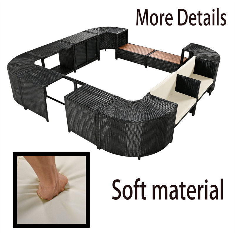 Couvercle de spa carré TONWIN, Beige
