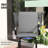360 Swivel Bar Stools With , High Mesh Fabric, Steel Frame For Patio, Balcony, Poolside, Backyard, Grey  Pair Of Outdoor Dining Chairs Mesh, Gray   2