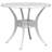 Canora Grey Patio Table White Diameter35.4"X29.5" Aluminum