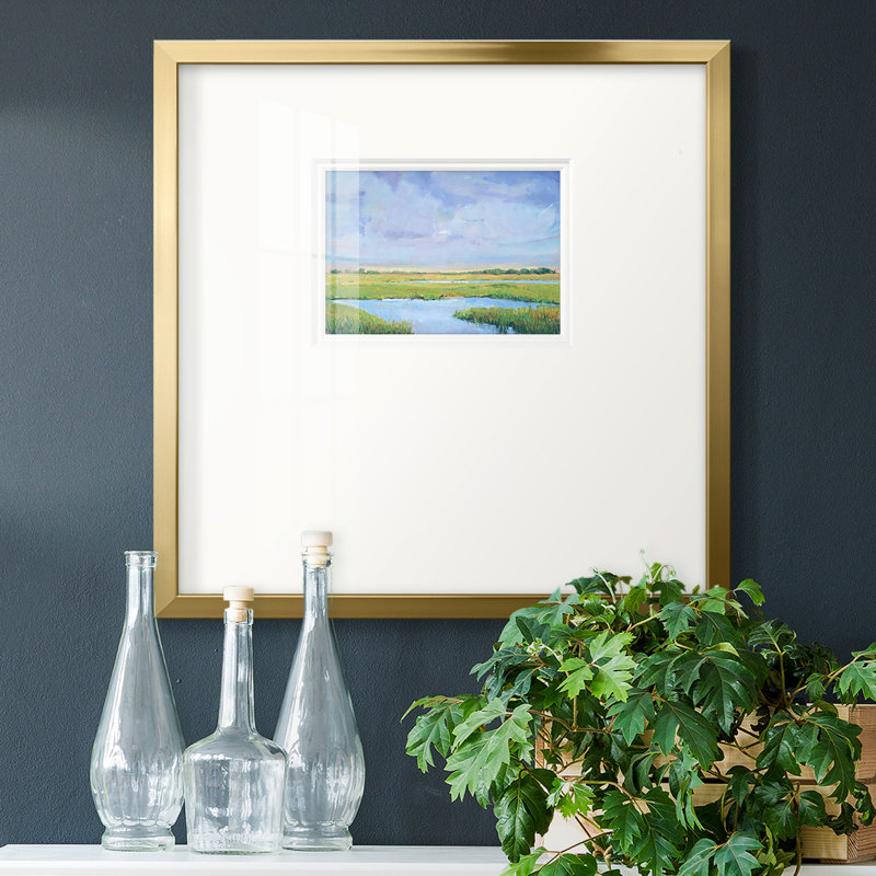 «Sakamoto Summer Marsh Ipremium», reproduction encadrée, H 17 po x l 17 po, Premium Gold Framed Paper