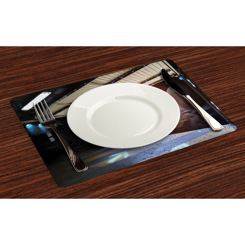 Polyester Abstract Rectangle Placemat