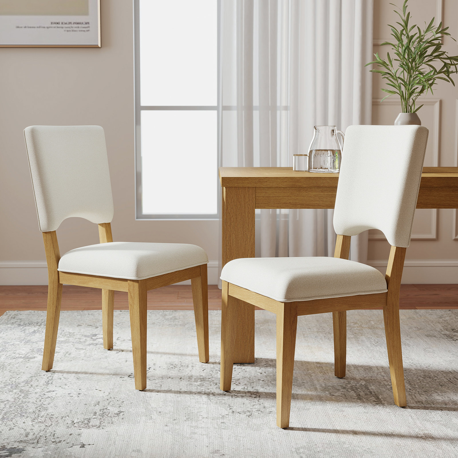 Dutton Dining Chair (Set of 2), Mid Tone Oak