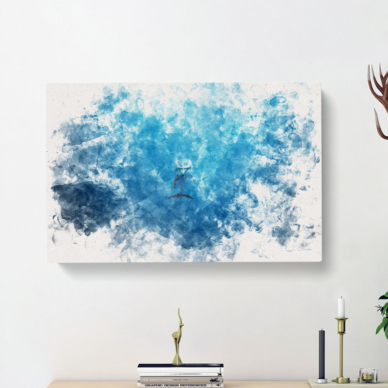 Lone Dolphin - Wrapped Canvas, 35cm H x 50cm W x 3cm D