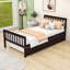 Lit simple avec lit gigogne simple et tête de lit, pied de lit-703906097