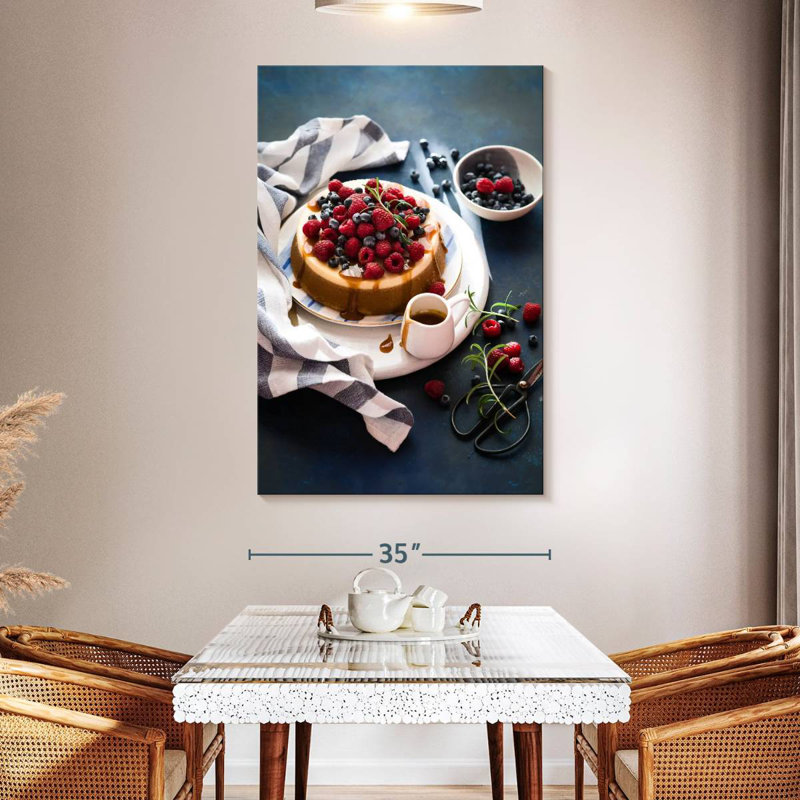 Yarlin Berry Cheesecake, 51" H x 34" W