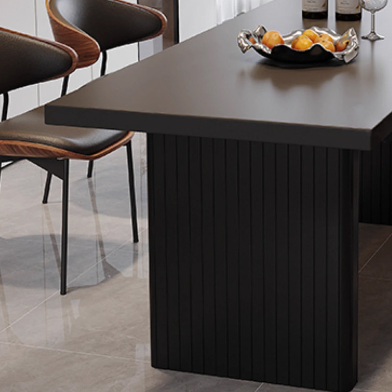 French retro style simple rectangular dining table, 29.53"H x 78.74"L x 35.43"W