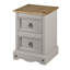 Upstream 2 Drawer Bedside Table Solid Wood