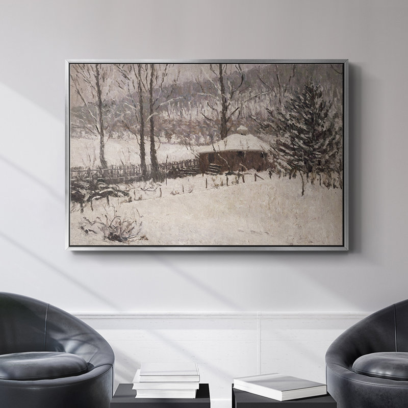 Paysage rétro - Toile tendue avec châssis, Toile tendue, H 25 po x l 37 po x P 1,5 po