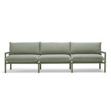 105'' Wide Outdoor Reversible Patio Sofa with Sunbrella Cushions