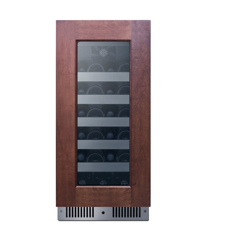 Summit Appliance  15" Wide Built-In Panel Ready Wine Cellar (Panel Not Included), Right Handed