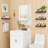 Floating Shelves For Wall Set Of 4, Wooden Picture Ledge Shelves With Safety Lip For Nursery, Kids Room, Bathroom, And Living Room Storage Display-2125051309
