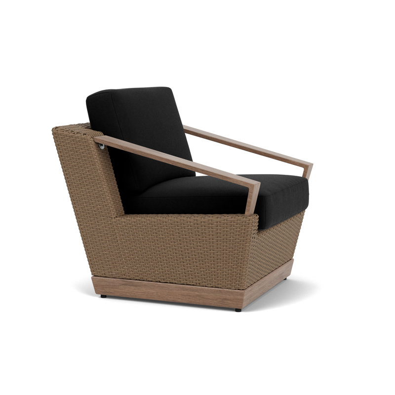 Charisma Outdoor Lounge Chair, Canvas Black