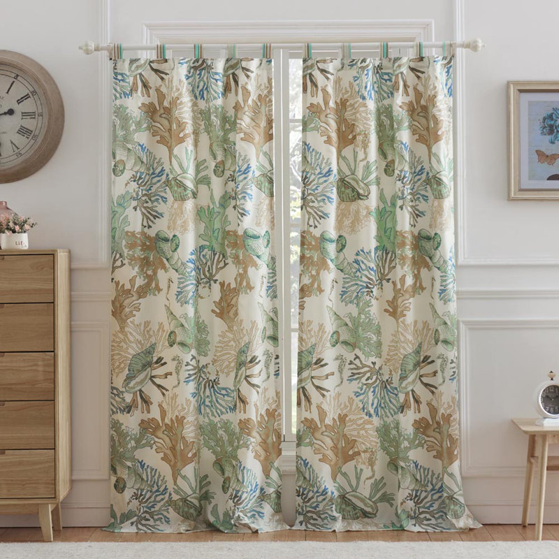 Greenland Home Fashions Atlantis Window Panel Pair