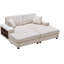 Fauteuil convertible polyvalent avec revêtement moelleux pour la détente