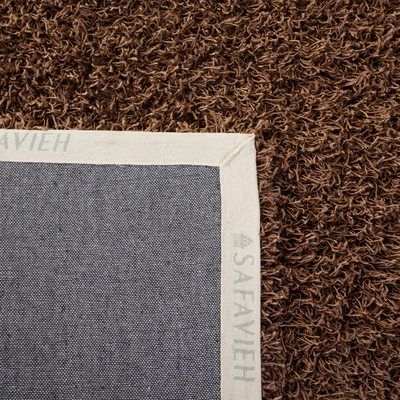 Tapis brun clair touffeté à la main Assar , Rectangle 5 pi x 8 pi
