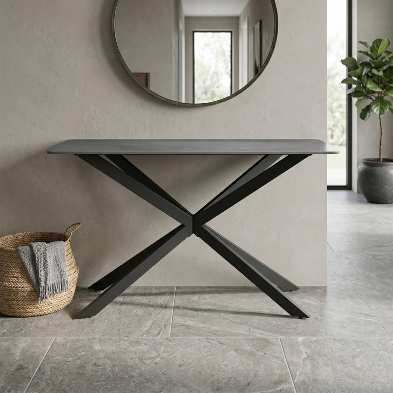 Aagot 120cm Stone Top Console Table