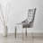 Edward Statement Marble Effect Pedestal Dining Table Set with Velvet Upholstered Dining Chairs-1095359053