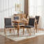 Chaise rembourrée en bois massif-1475845696