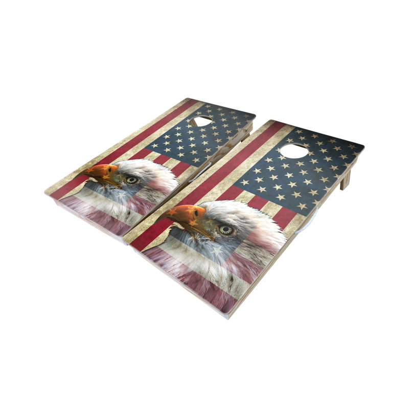 Ensemble de cornhole 10 pièces american flag